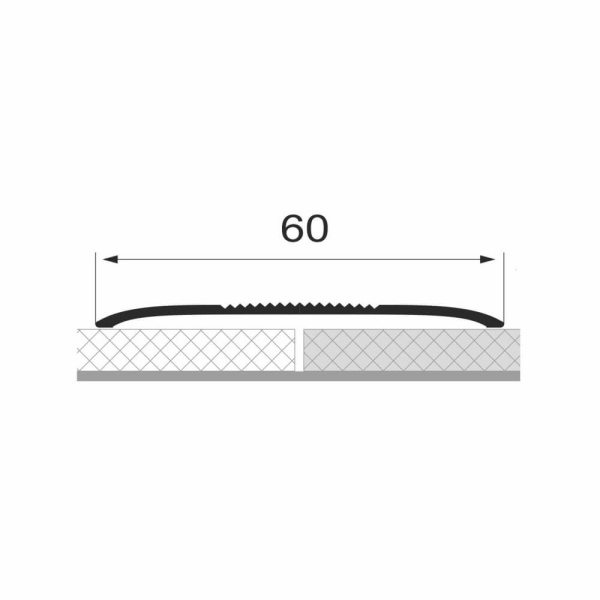 Порог алюминиевый STELLA АЛ 590 Д30 0,9 Дуб Скандинавский (упак. 10 шт.)