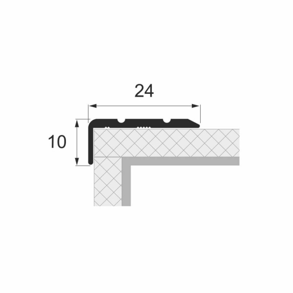 Порог алюминиевый STELLA АЛ 494 Д06 1,8 Дуб Арктик (упак. 10 шт.)