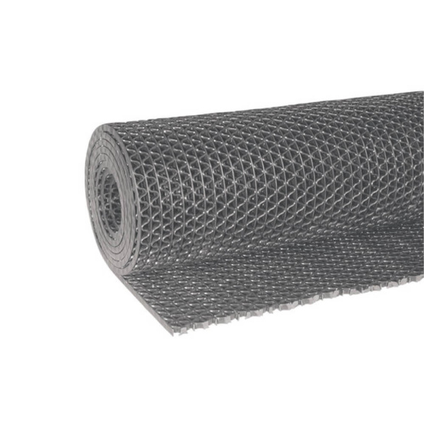 Антискользящее покрытие Зиг-Заг 0,9х10 м без подложки 4,5 мм Серый
