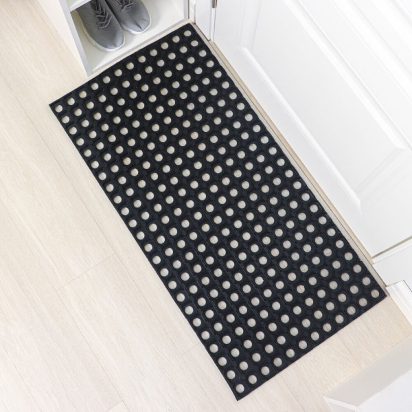 SH-8130  Коврик придверный  ячеистый, грязесборный,16 мм 80*120 (3) тм STELLA