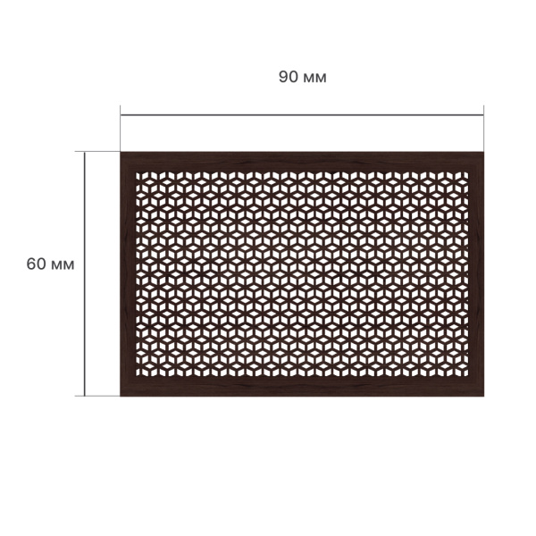 Экран для радиатора 90х60 см Илона венге STELLA
