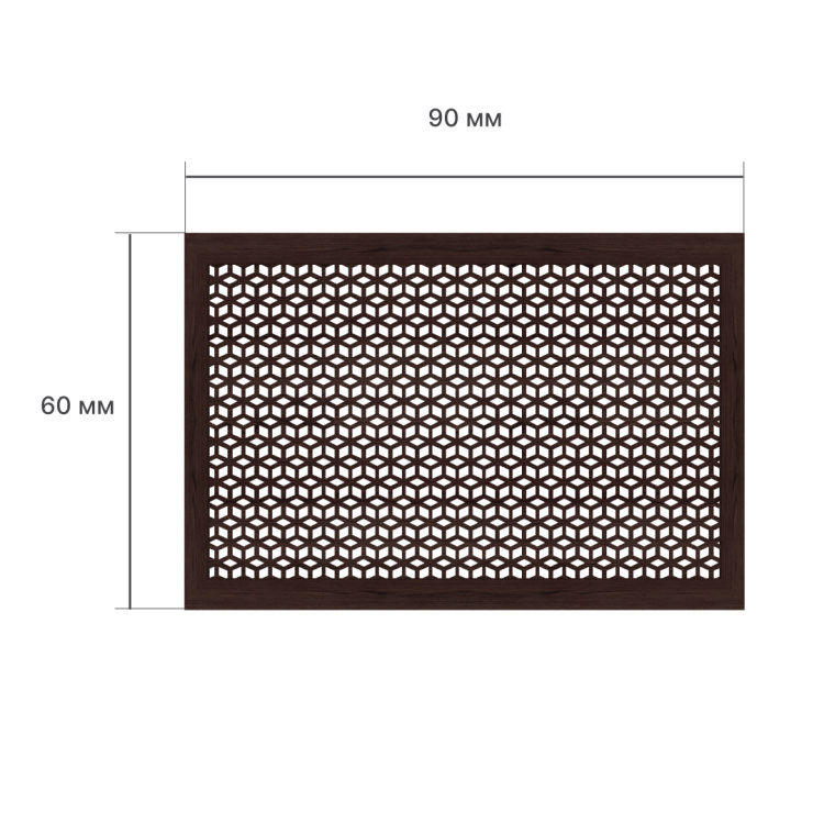 Экран для радиатора 90х60 см Илона венге STELLA