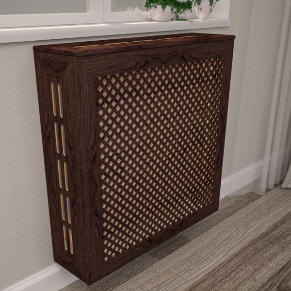 Экран для радиатора 60х60 см Глория венге STELLA