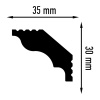 Плинтус потолочный Плинтэкс D 35/30 (115 шт)