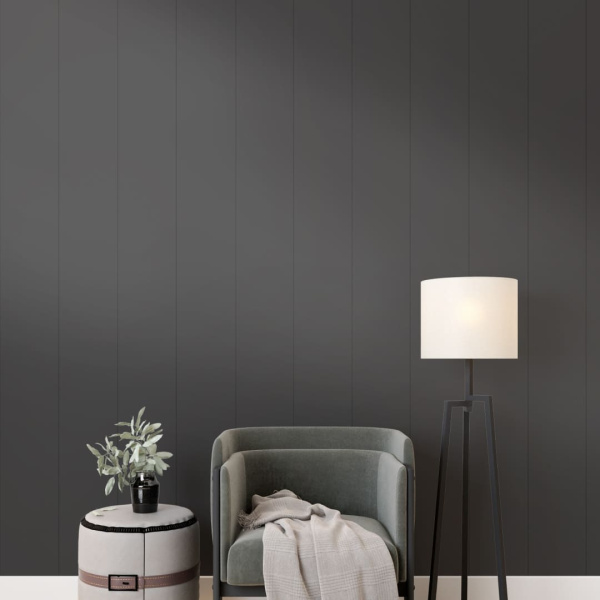 2К Панель МДФ Classic Stella De Luxe 2700х200х6 Black Lead (упак. 8 шт.)