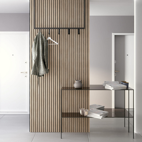 Панель Стеновая Акустическая Stella Comfort Light Дуб Снежный 2780х600х9 (уп.1шт.)
