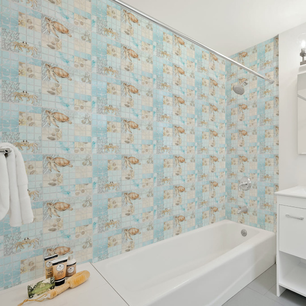 Панель ПВХ 0,2 мозаика «Морская фауна» Stella