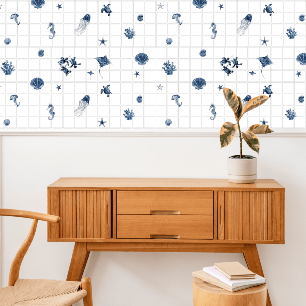 Панель ПВХ 0,2 мозаика «Морской коктейль» Stella