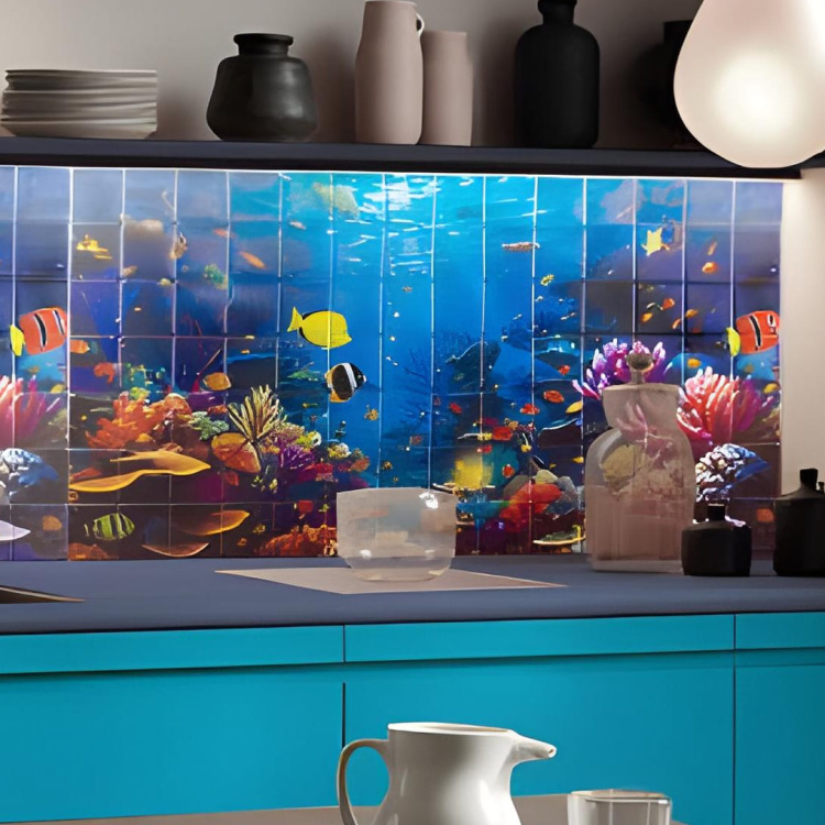 Панель ПВХ 0,2 мозаика «Подводная Одиссея» Stella