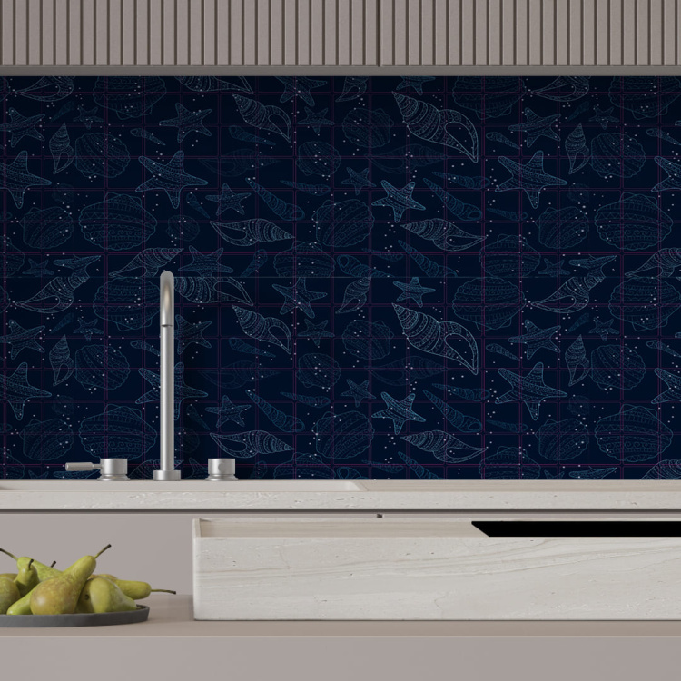 Панель ПВХ 0,2 мозаика «Морская палитра» Stella