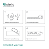 Панель ПВХ 0,3 плитка «Умбра» Stella