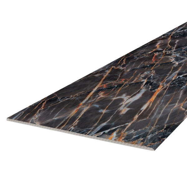 Панель ПВХ Stella Slim 5мм Light Мрамор Барокко М-011 2600х250х5 (15шт.упак.)