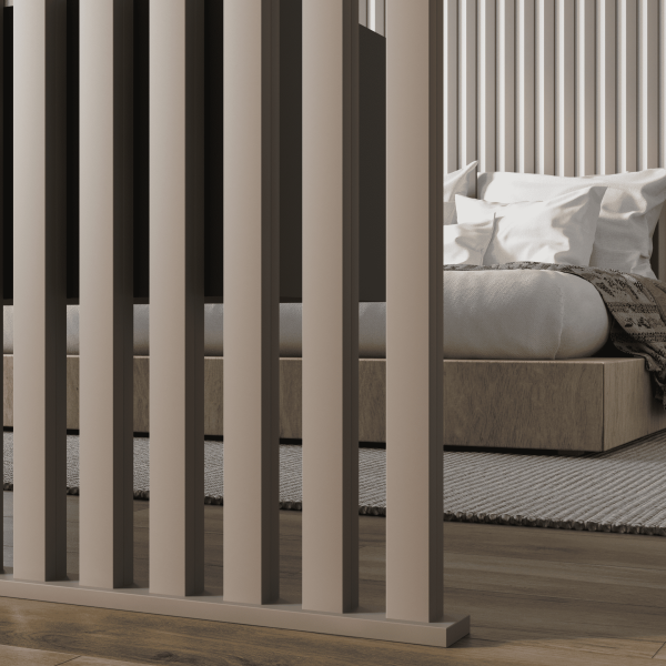 Интерьерная Рейка МДФ STELLA Планкен De Luxe Sandgrau 16*60*2700 (уп.6 шт.)