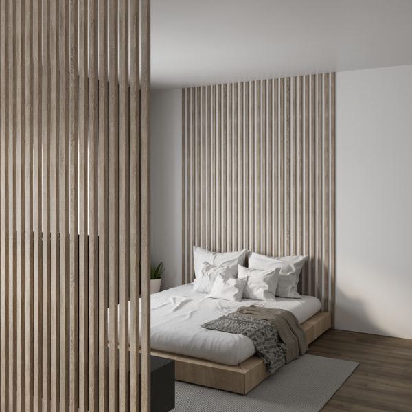 2К Интерьерная рейка МДФ Stella Бриона Standard Дуб Винтаж 16*40*2700 (уп.8 шт.)