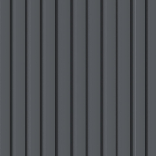 2К Панель Стеновая Реечная МДФ Stella Beats De Luxe Black Lead 2700x119x16 (4шт.упак.)