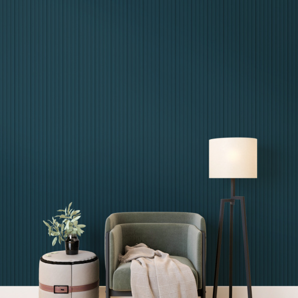 2К Панель Стеновая Реечная МДФ Stella Wave De Luxe Ocean 2700x119x16 (4шт.упак.)