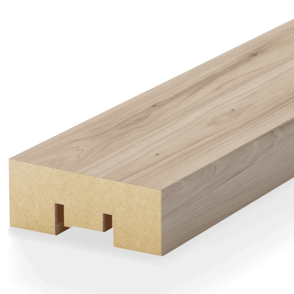 2К Интерьерная рейка МДФ Stella Бриона Light Макадамия 16*40*2700 (уп.8шт.)