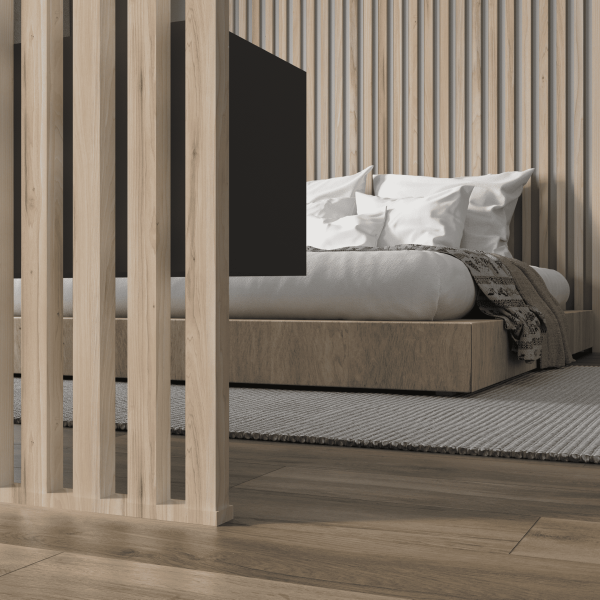 2К Интерьерная рейка МДФ Stella Бриона Light Макадамия 16*40*2700 (уп.8шт.)