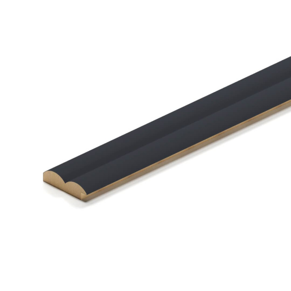 2К Профиль Старт-Финиш МДФ Stella Wave De Luxe Black Lead 2700x55x16 (упак.4шт.)