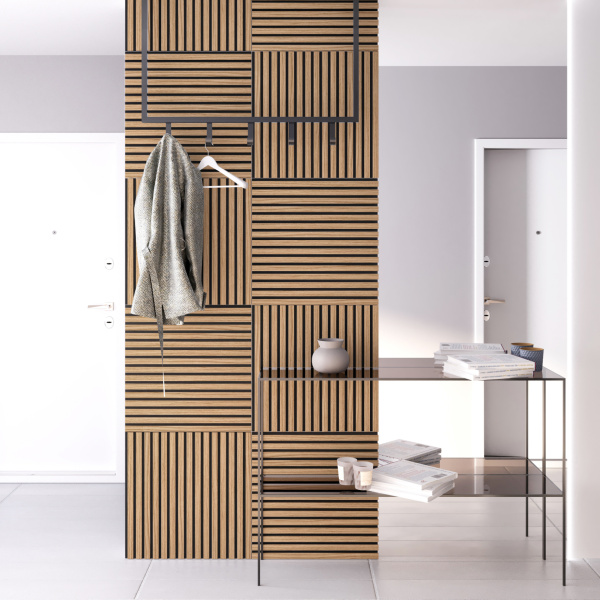 Панель Стеновая Акустическая Stella Comfort Standart Дуб Сальвадор 600х600х9 (уп.1шт.)