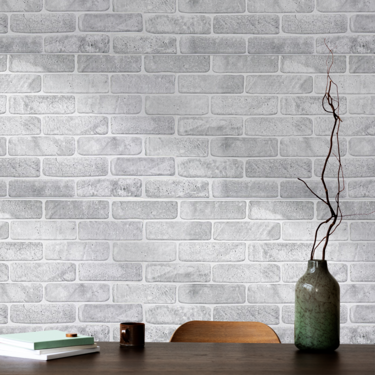 Панель ПВХ 0,3 кирпич Старый серый