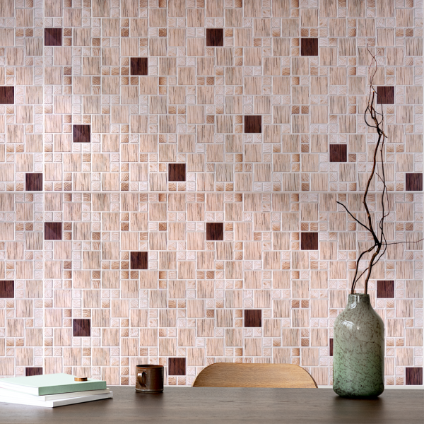 Панель ПВХ 0,3 мозаика Дуб белфорт Панель ПВХ 0,3 мозаика Дуб белфорт