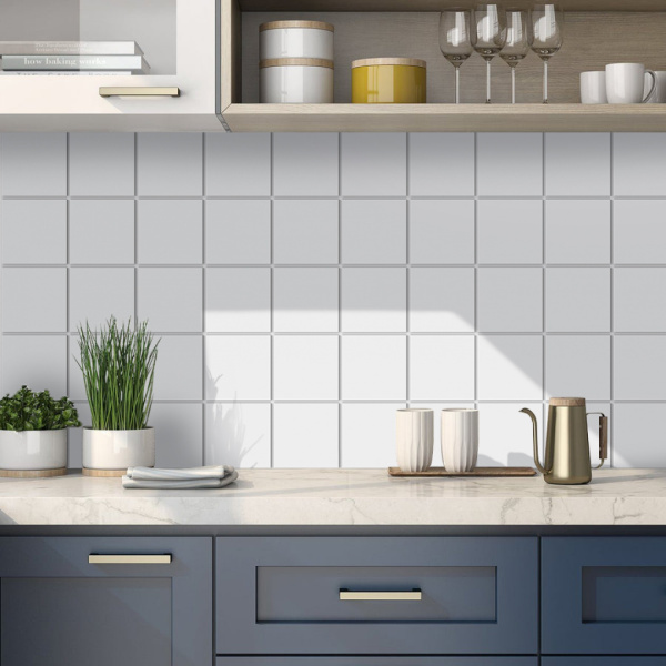 Панель ПВХ 0,3 мозаика Промо белый Панель ПВХ 0,3 мозаика Промо белый