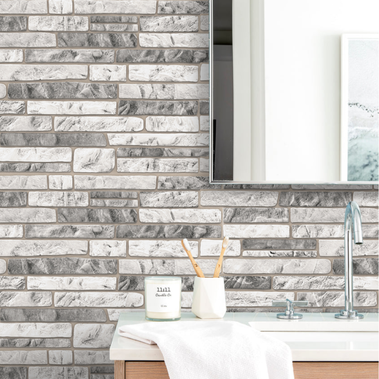 Панель ПВХ 0,3 мозаика Сланец серый