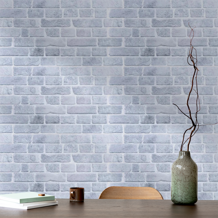 Панель ПВХ 0,4 кирпич Ретро серый