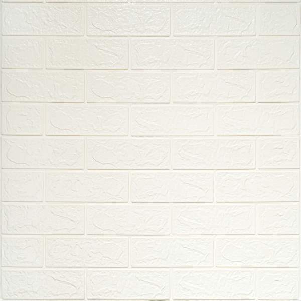 Панель ПВХ на клеевой основе "Белый кирпич" Акция 700*770мм Ultra (10шт)