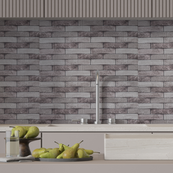 Панель ПВХ на клеевой основе "Кирпич Латте" 700*770мм Ultra  (10шт) Панель ПВХ на клеевой основе "Кирпич Латте" 700*770мм Ultra  (10шт)