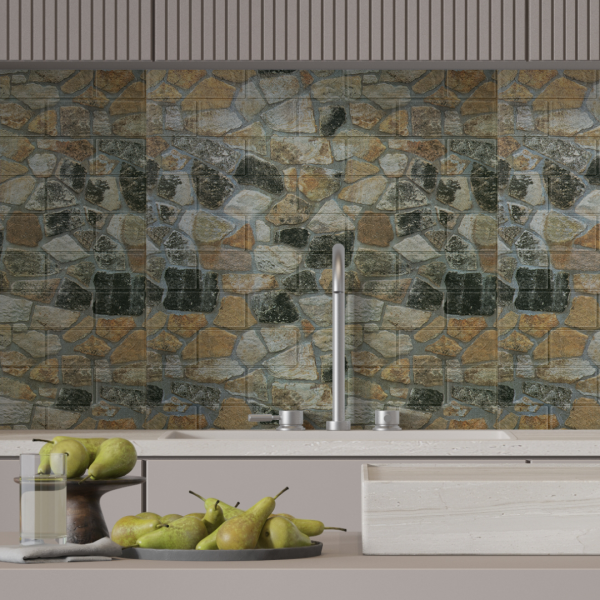 Панель ПВХ на клеевой основе "Габион" Light(10шт) Панель ПВХ на клеевой основе "Габион" Light(10шт)