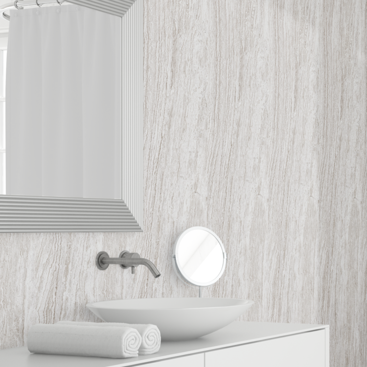 Панель ПВХ Stella Мелони Серебристый опал ФП4501 2700х250х8 (10шт.упак.)