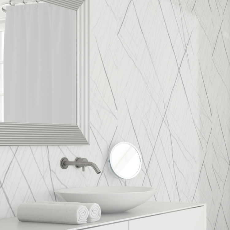 Панель PVC глянец Мелони Wall Белый эрмитаж М-052 1200*600*1,5мм (4 шт в упак)