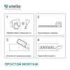 Панель PVC глянец Мелони Wall Графитовый атлас М-043/1 1200*600*1,5мм (4 шт в упак)