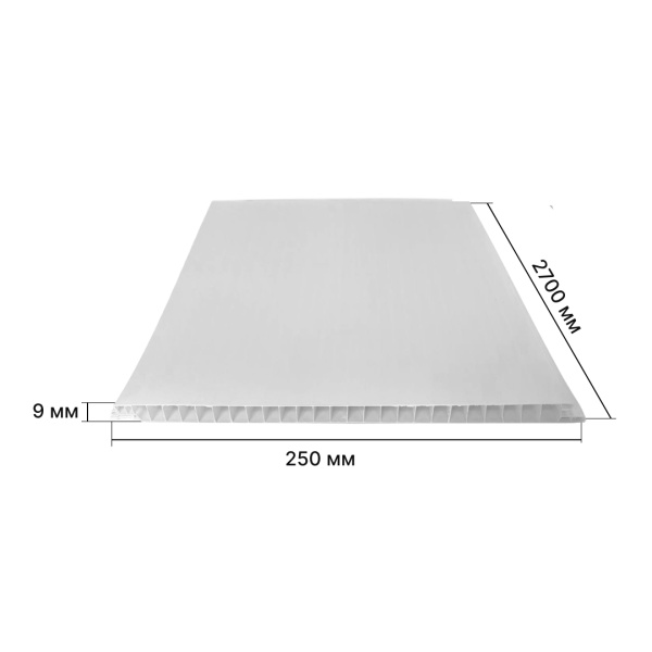 Панель ПВХ 2,7*0,25 (Белая матовая) STELLA Панель ПВХ 2,7*0,25 (Белая матовая) STELLA