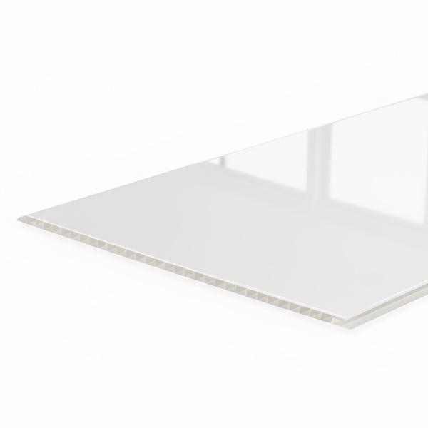 Панель ПВХ 3,0*0,375 (Белая глянцевая) STELLA