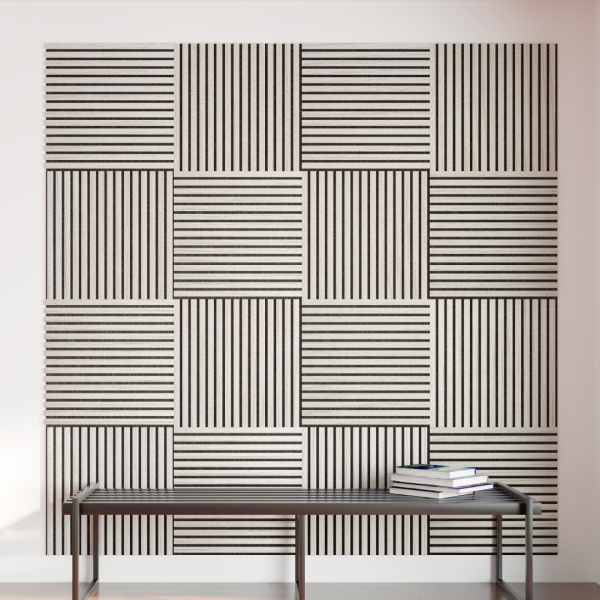 2К Панель Стеновая Акустическая Stella Comfort Standart Лиственница Лагерта 600х600х9 (уп.1шт.)