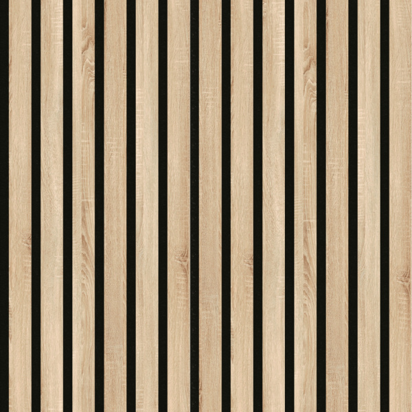 2К Панель Стеновая Акустическая Stella Comfort Standart Дуб Сонома 600х600х9 (уп.1шт.)