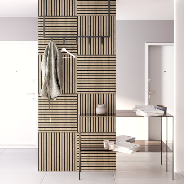 2К Панель Стеновая Акустическая Stella Comfort Standart Дуб Сонома 600х600х9 (уп.1шт.)