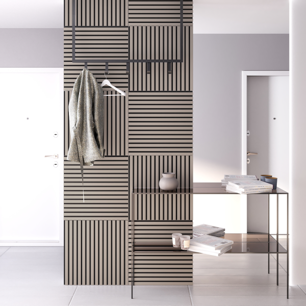 2К Панель Стеновая Акустическая Stella Comfort De Luxe Sandgrau 600х600х9 (уп.1шт.)