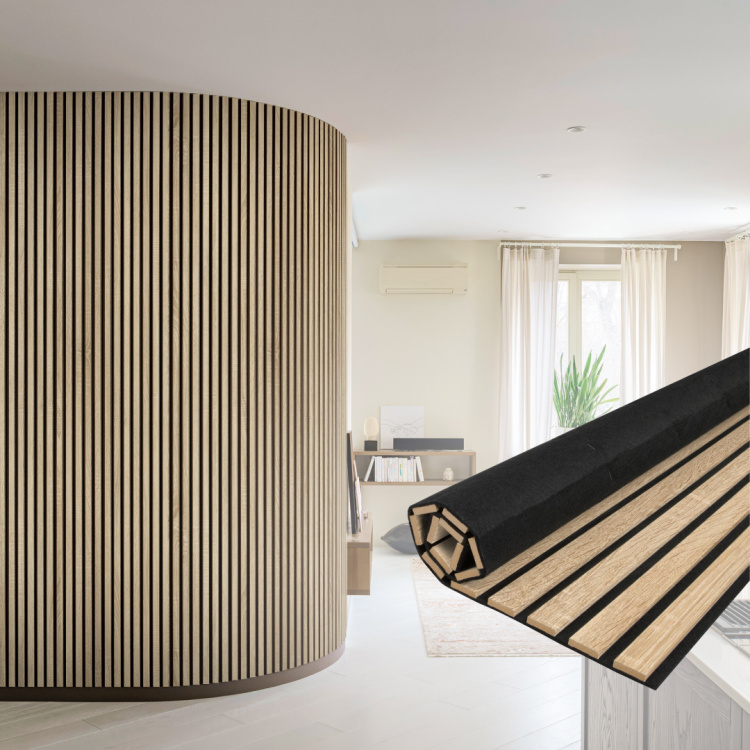 2К Панель Стеновая Акустическая Stella Comfort Standart Дуб Сонома 2780х600х9 (уп.1шт.)