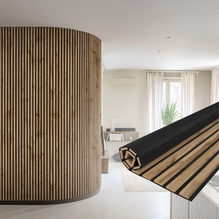 2К Панель Стеновая Акустическая Stella Comfort Light Пекан 2780х600х9 (уп.1шт.)