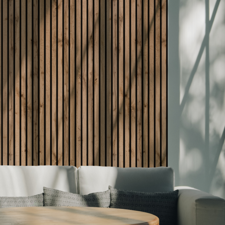 2К Панель Стеновая Акустическая Stella Comfort Light Пекан 2780х600х9 (уп.1шт.)