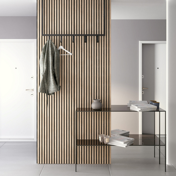 2К Панель Стеновая Акустическая Stella Comfort Light Дуб Снежный 2780х600х9 (уп.1шт.)