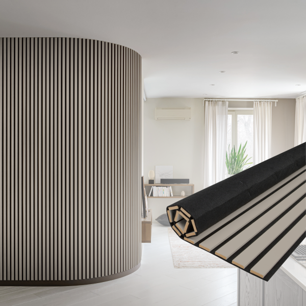 2К Панель Стеновая Акустическая Stella Comfort De Luxe Sandgrau 2780х600х9 (уп.1шт.)