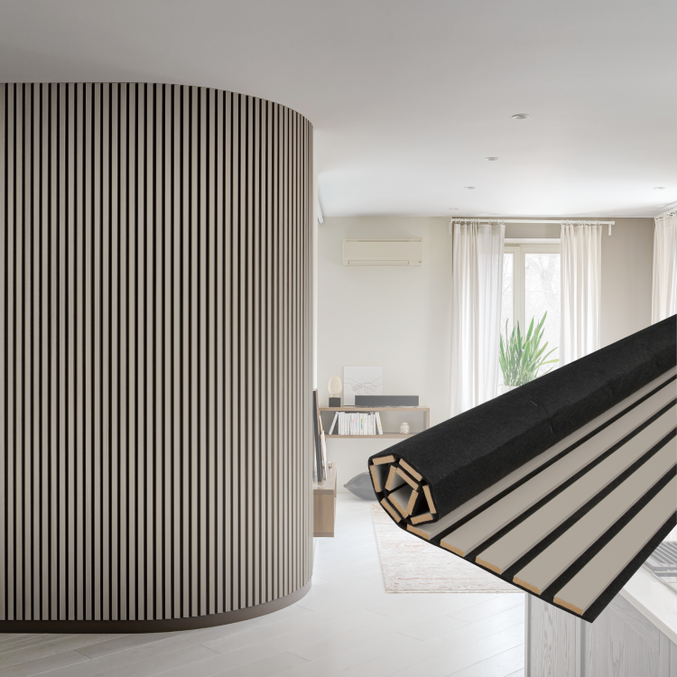 2К Панель Стеновая Акустическая Stella Comfort De Luxe Sandgrau 2780х600х9 (уп.1шт.)