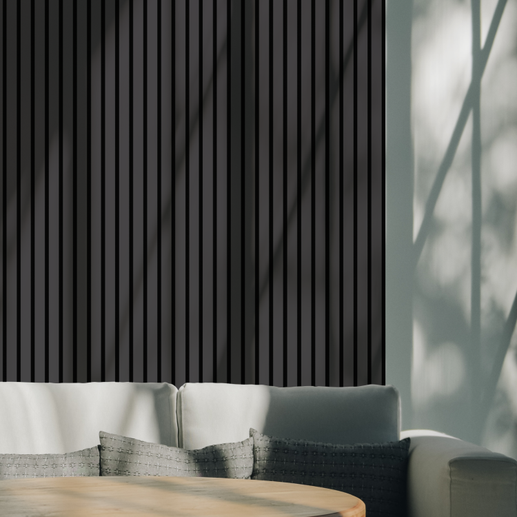 2К Панель Стеновая Акустическая Stella Comfort De Luxe Black Lead 2780х600х9 (уп.1шт.)