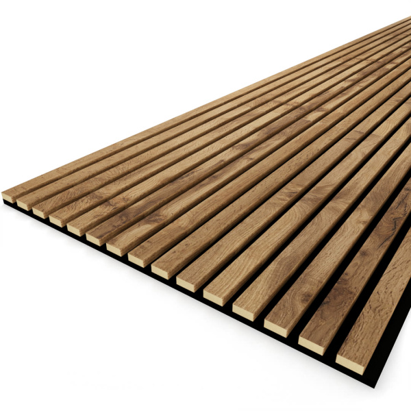 2К Панель Стеновая Акустическая Stella Trend Light Пекан 2780х600х21 (упак. 1шт.)