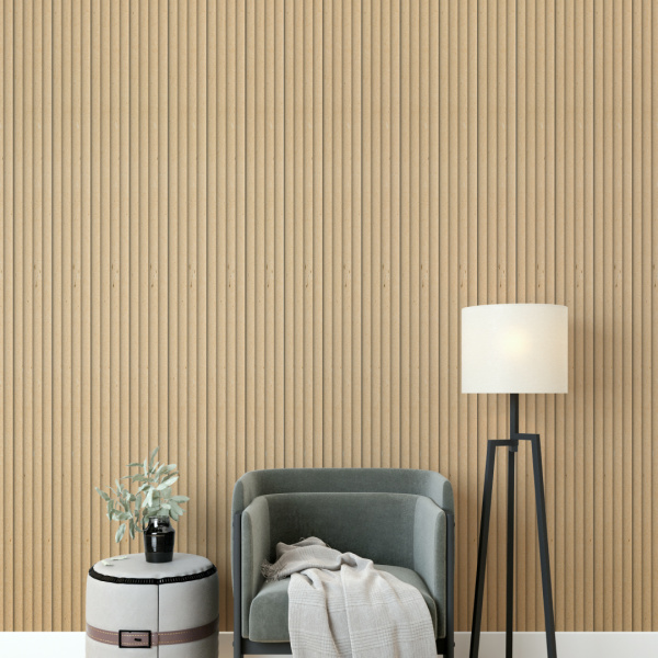 Панель Стеновая Реечная МДФ Stella Wave Base 2700x119x16 (4шт.упак.)